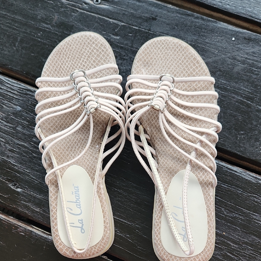 Vintage Strappy Tan Sandals 6.5